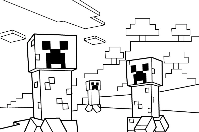 Attack of sad minecraft characters